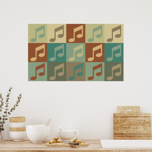 Poster Chanter de l'art pop (Cuisine)