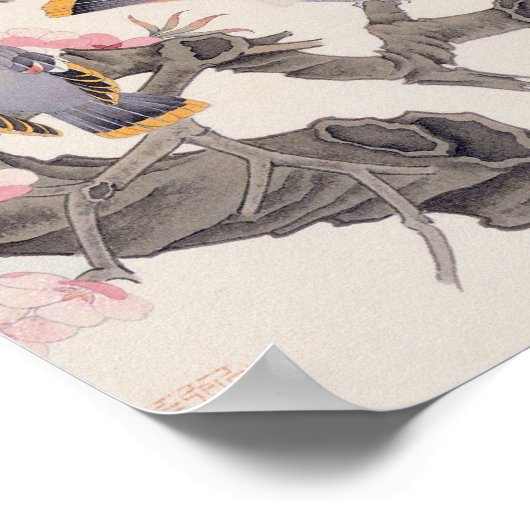 Poster Chanter des oiseaux au printemps (Coin)