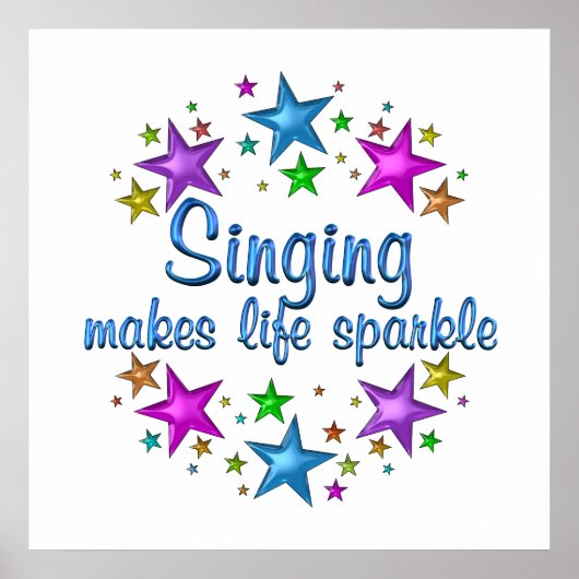 Poster Chanter rend la vie étincelante (Devant)