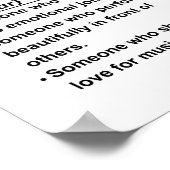 Poster Chanteur (Coin)