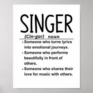 Poster Chanteur