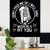 Poster Chanteur de théâtre Broadway (Bureau à domicile)