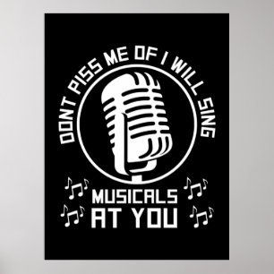 Poster Chanteur de théâtre Broadway