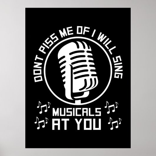 Poster Chanteur de théâtre Broadway (Devant)