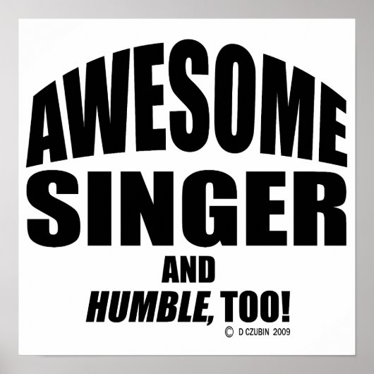 Poster Chanteur génial (Devant)