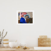 Poster Chanteur Jazz Fest Blues (Cuisine)