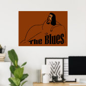 Poster Chanteuse de Blues (Bureau à domicile)