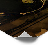 Poster Chanteuse de Rock Grunge Tenace (Coin)