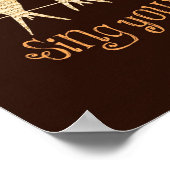 Poster Chantez votre propre citation de chanson avec des  (Coin)