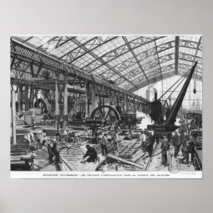 Poster Chantier des machines de DES de Galerie