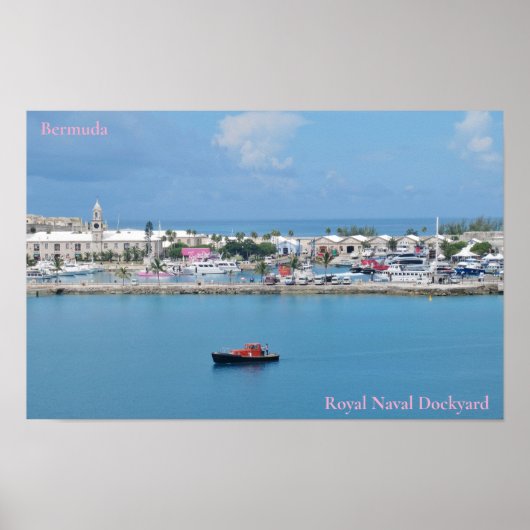 Poster Chantier naval royal, Bermudes (Devant)