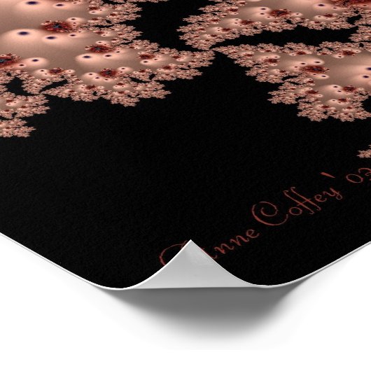 Poster Chantilly Splendor fractal (Coin)