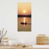 Poster Chao Phraya River Sunset ... Ayutthaya, Thaïlande (Cuisine)
