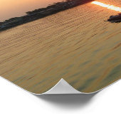 Poster Chao Phraya River Sunset ... Ayutthaya, Thaïlande (Coin)