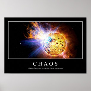 Poster Chaos : Citation inspirante
