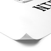 Poster Chaos et Dancing STAR citation de Nietzsche (Coin)