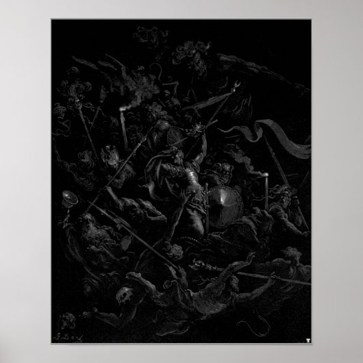 Poster Chaos Montres Gustave Dore (Devant)