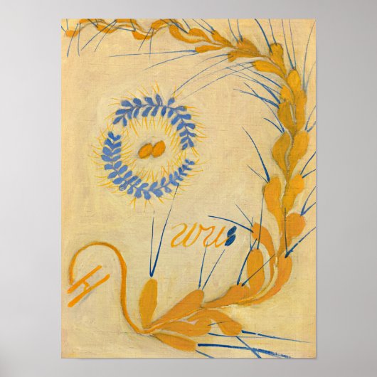 Poster Chaos Primordial, No.26 par Hilma af Klint (Devant)
