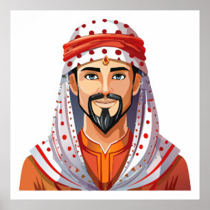 Poster Chapeau arabe ou musulman traditionnel