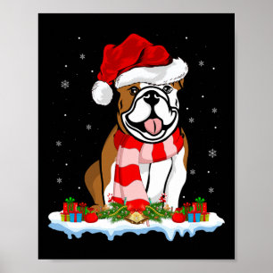 Poster Chapeau de Père Noël avec éclairage de Noël Bouled