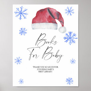 Poster Chapeau de Père Noël - livres pour bébé