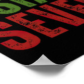 Poster Chapeau de Santa 6 7 Six Sept Génération Z Alpha A (Coin)