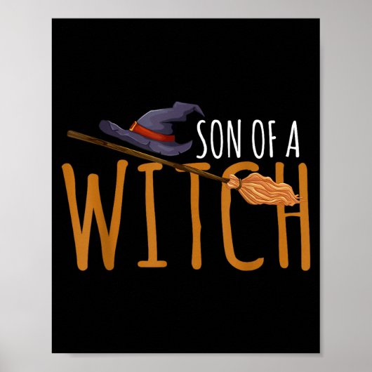 Poster Chapeau d'Halloween fils de sorcière (Devant)