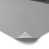 Poster Chapeau haut de forme crâne monochrome (Coin)