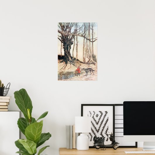 Poster Chapeau rouge (Bureau à domicile)