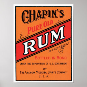 Poster Chapeaux vieux rhum pur