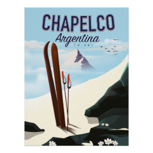 Poster Chapelco Argentine à Ski