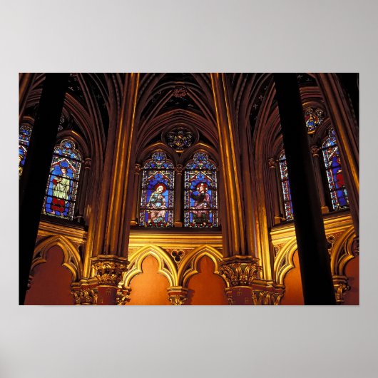 Poster Chapelle basse de La Sainte-Chapelle, Paris, 2 (Devant)