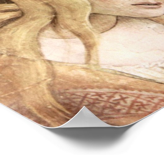 Poster Chapelle Botticelli-Sistine - La jeunesse de Moïse (Coin)