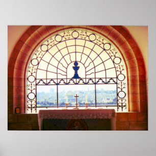 Poster Chapelle "Dominus Flevit" de Jérusalem, Mont des O