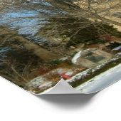 Poster Chapelle Harbison en hiver au Grove City College (Coin)