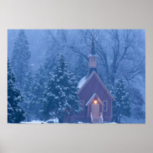 Poster Chapelle historique de la vallée de Yosemite sous