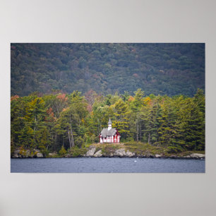 Poster Chapelle pauliste sur le lac George, New York