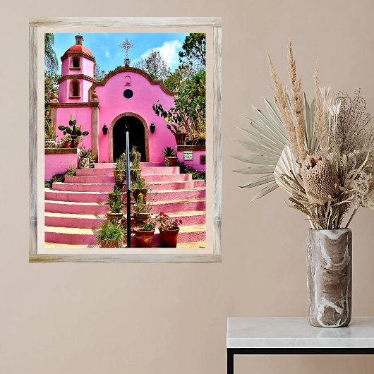 Poster Chapelle rose du Mexique