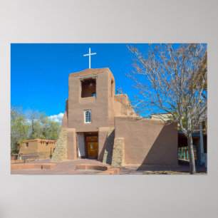 Poster Chapelle San Miguel, Santa Fe, Nouveau-Mexique