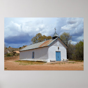 Poster Chapelle Sangre de Cristo à Cuartelez, Nouveau-Mex