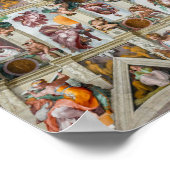 Poster Chapelle Sixtine Michelangelo - Vatican, Rome, Ita (Coin)