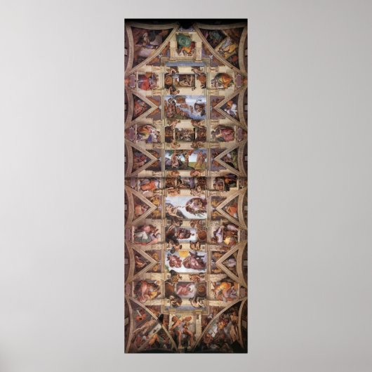 Poster Chapelle Sixtine Plafond (Devant)