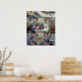 Poster Chapelle Sixtine Plafond 2 (Cuisine)