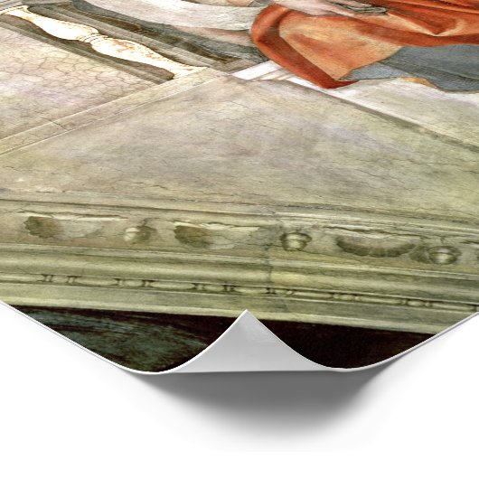 Poster Chapelle Sixtine Plafond : Delphic Sibyl (Coin)