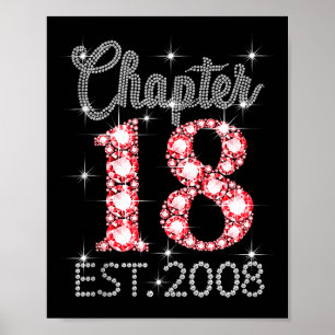Poster Chapitre 18 Est 2008 Joyeux 18e Anniversaire Fille