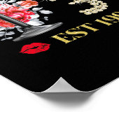 Poster Chapitre 31 ans EST 1991 31e anniversaire Rose rou (Coin)