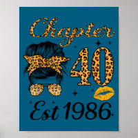 Chapitre 40 Ève 1986 40 ans Anniversaire Chignon D