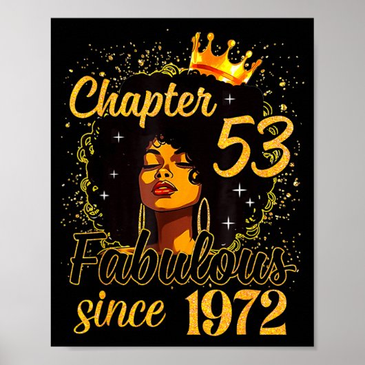 Poster Chapitre 53 Fabuleux depuis 1972 53e anniversaire (Devant)