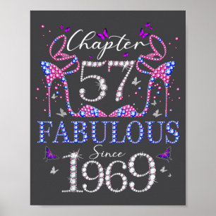 Poster Chapitre 57 Fabuleux Depuis 1969 57e Anniversaire
