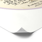 Poster Chapitre Amour, 1 Corinthiens 13 Calligraphie (Coin)